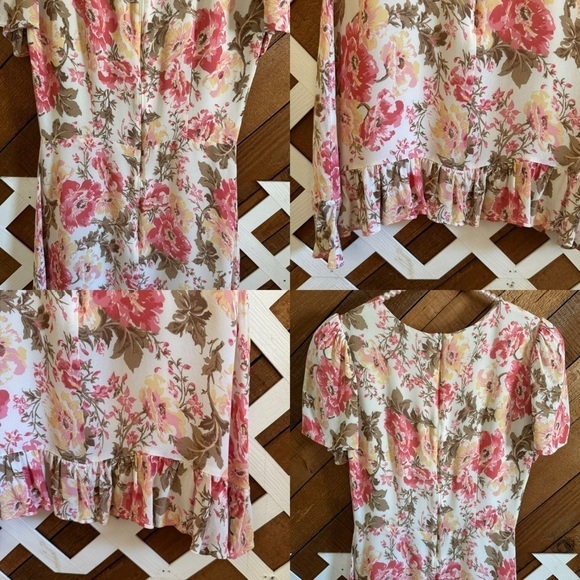 Reformation Beesley floral mini dress in Farrah size 8 - Picture 9 of 16